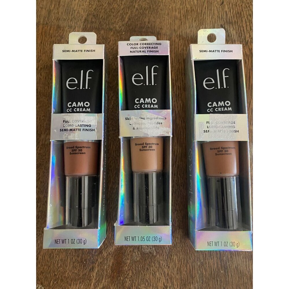 NEW e.l.f. Camo CC Cream spf 30 Set of 3
